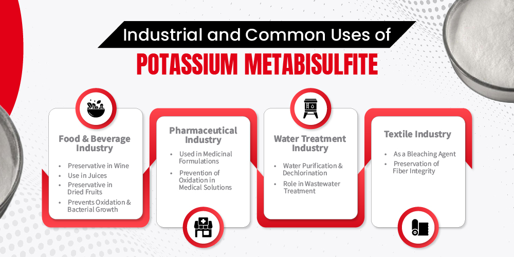 Industrial and Common Uses of Potassium Metabisulphite